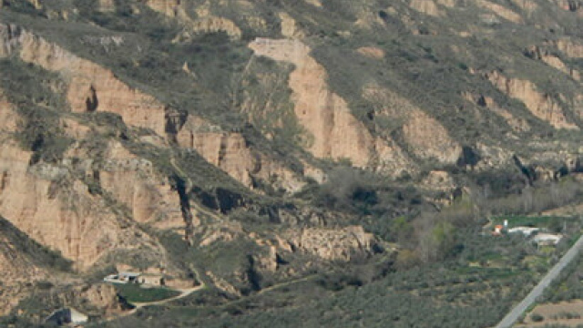 Valle del río Gor (deslizamientos rotacionales en Gorafe)